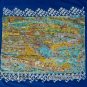 vintage Cabo San Lucas Map Art Paint Souvenir t shirt L mexico vacation