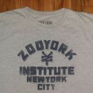 New York City Zoo York Institute gray t shirt XL style fashion X-Large