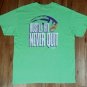 vintage volleyball beach ball deadstock Hustle Never Quit t shirt L soccer