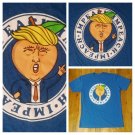 Impeach Trump peach head funny t shirt M new nwot blue
