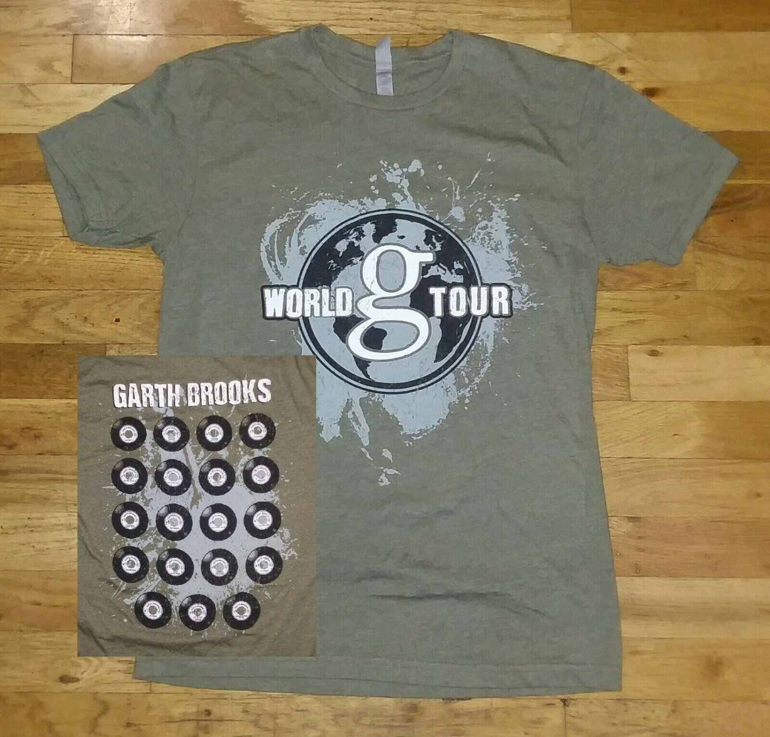 Garth Brooks Greatest #1 Hits World Tour t shirt Small 60/40 tim mcgraw reba