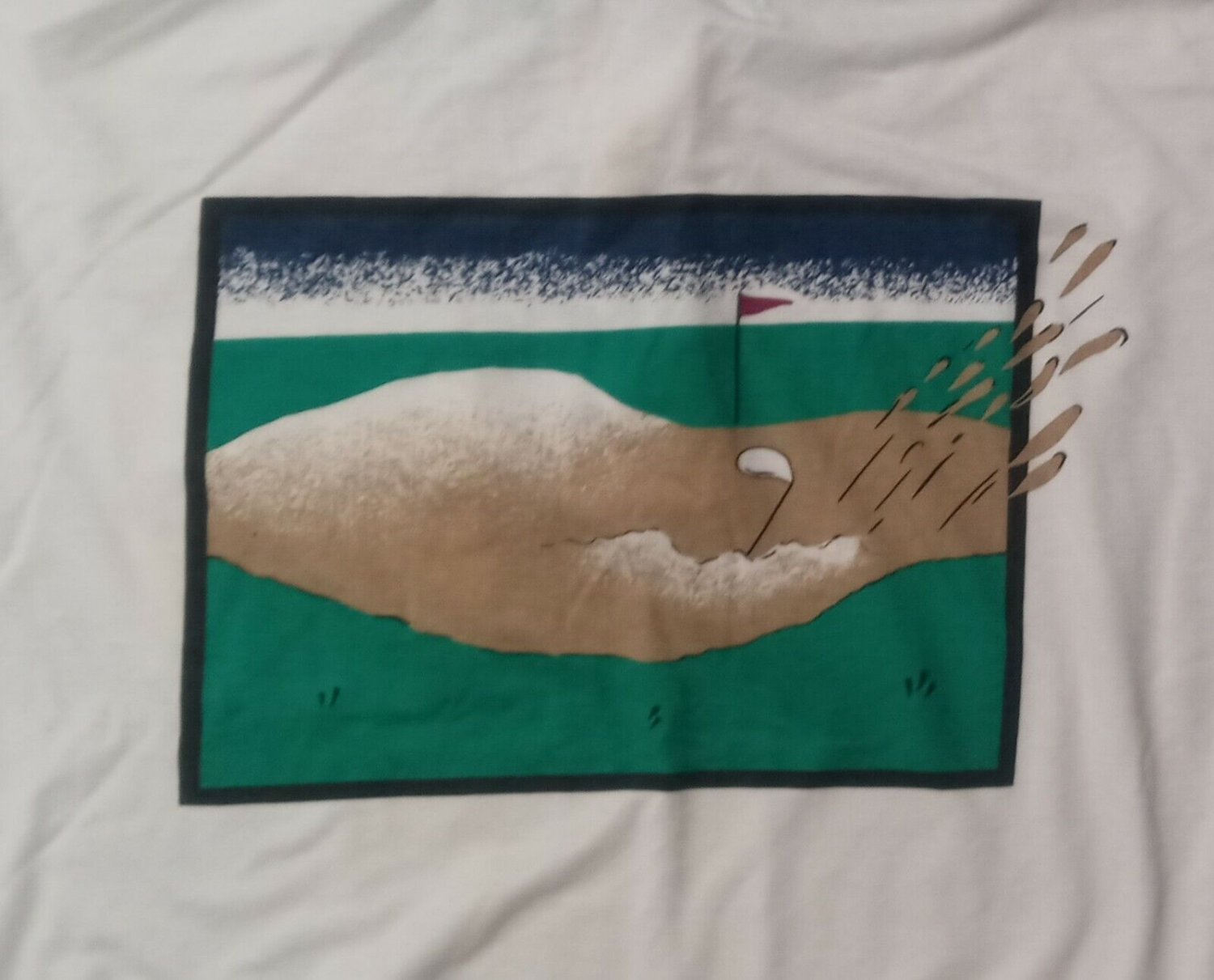 vintage 80s single stitch Golf polo t shirt tournament by Arrow tag pga ringer