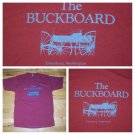 vintage 80s single stitch t shirt 50/50 THE BUCKBOARD CAFE SOUVENIR RESTAURANT