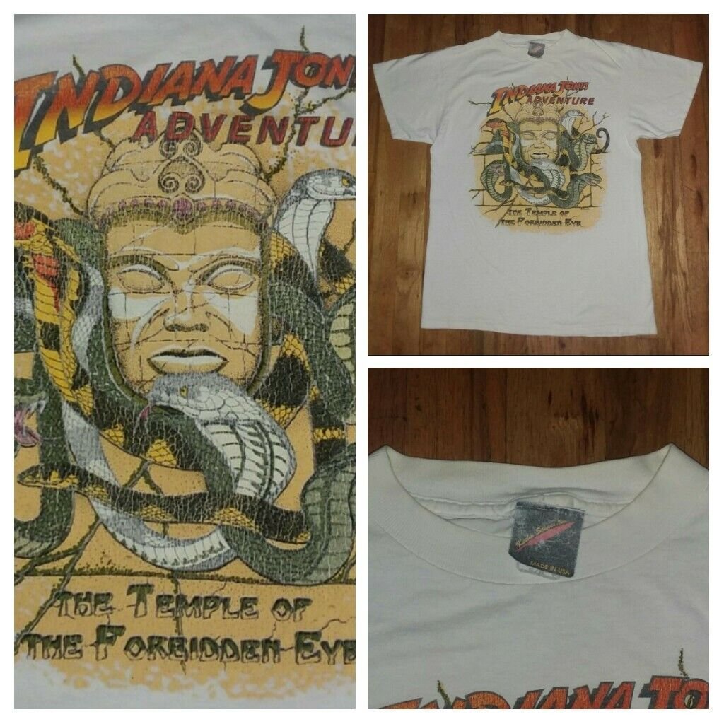 vintage Disneyland Indiana Jones Temple of the Forbidden Eye t shirt M ...