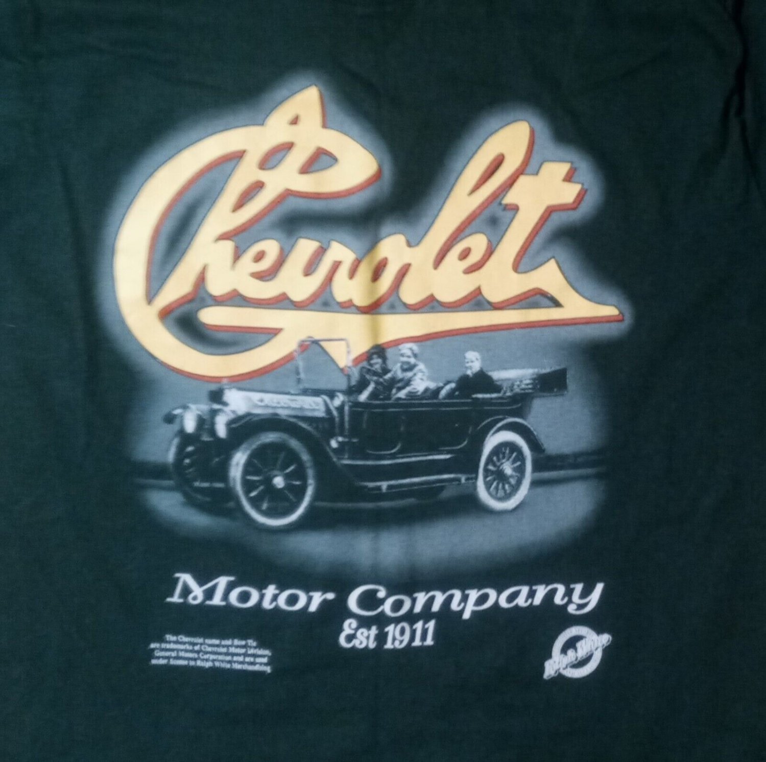 vintage Chevy Chevrolet Motor Co t shirt M single stitch Ralph White Edition
