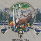 vintage Minnesota Moose Elk Souvenir t shirt M outdoor wildlife animal