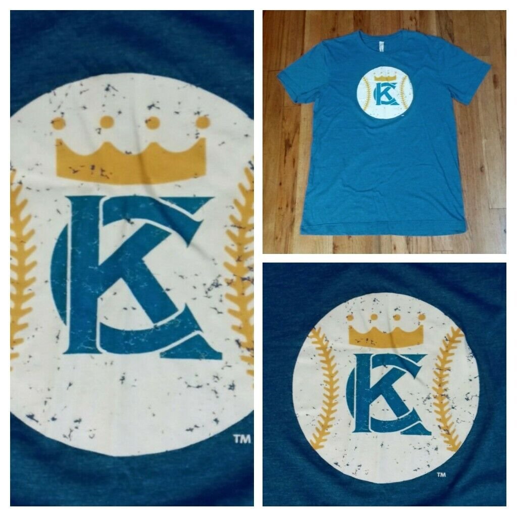Kansas City Royals vintage style logo t shirt M chiefs MLB baseball