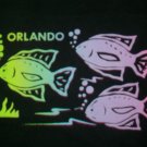 vintage single stitch Tropical Fish Orlando Florida Souvenir t shirt L rainbow