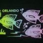vintage single stitch Tropical Fish Orlando Florida Souvenir t shirt L rainbow