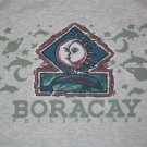 vintage Dolphin Sun Moon Boracay souvenir tank top muscle shirt  M ocean beach