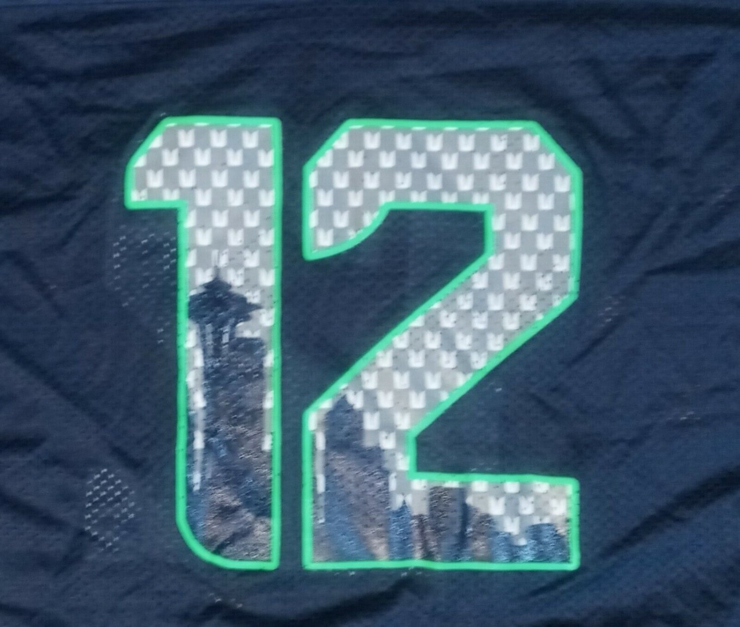 Seattle Seahawks 12th Fan Space Needle City scape logo Jersey NEW 3XL Gino Smith