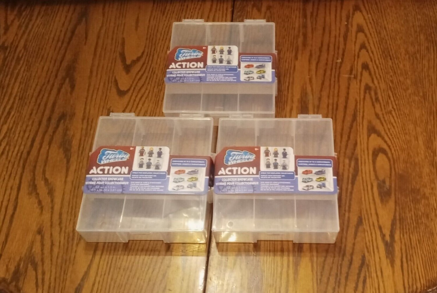 3 Turbo Wheels Collector Organizer Plastic Box Storage Container  Showcase