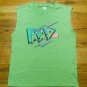 Cool Rad electric neon green tank top muscle shirt M 80s theme party fun