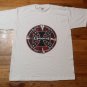 vintage Motorcycle Choppers Iron Cross Skull Crossbones t shirt L NEW nwot
