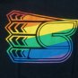 Spokane Chiefs Hockey Rainbow Logo t shirt L NHL WHL LGBTQ pride gay