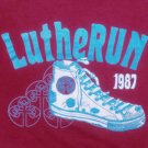vintage 80s single stitch tennis shoes marathon Lutheran Lutherun t shirt L
