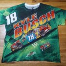 rare Kyle Busch M&M Joe Gibbs Racing all over print t shirt 2xL nascar Chevy