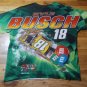 rare Kyle Busch M&M Joe Gibbs Racing all over print t shirt 2xL nascar Chevy