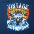 vintage Motorcycle Legend Race Trials Rattlers Run AHRMA t shirt NEW motocross