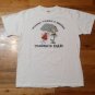 vintage Bar-B-Que BBQ where there's smoke there's Dad funny t shirt M party