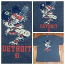 Detroit Tigers Baseball Mascot Paws t shirt L 50/50 lions pistons red wings