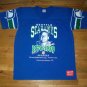 vintage single stitch Seattle Seahawks Steve Largent Career Jersey t shirt 50/50