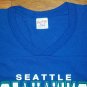 vintage single stitch Seattle Seahawks Steve Largent Career Jersey t shirt 50/50