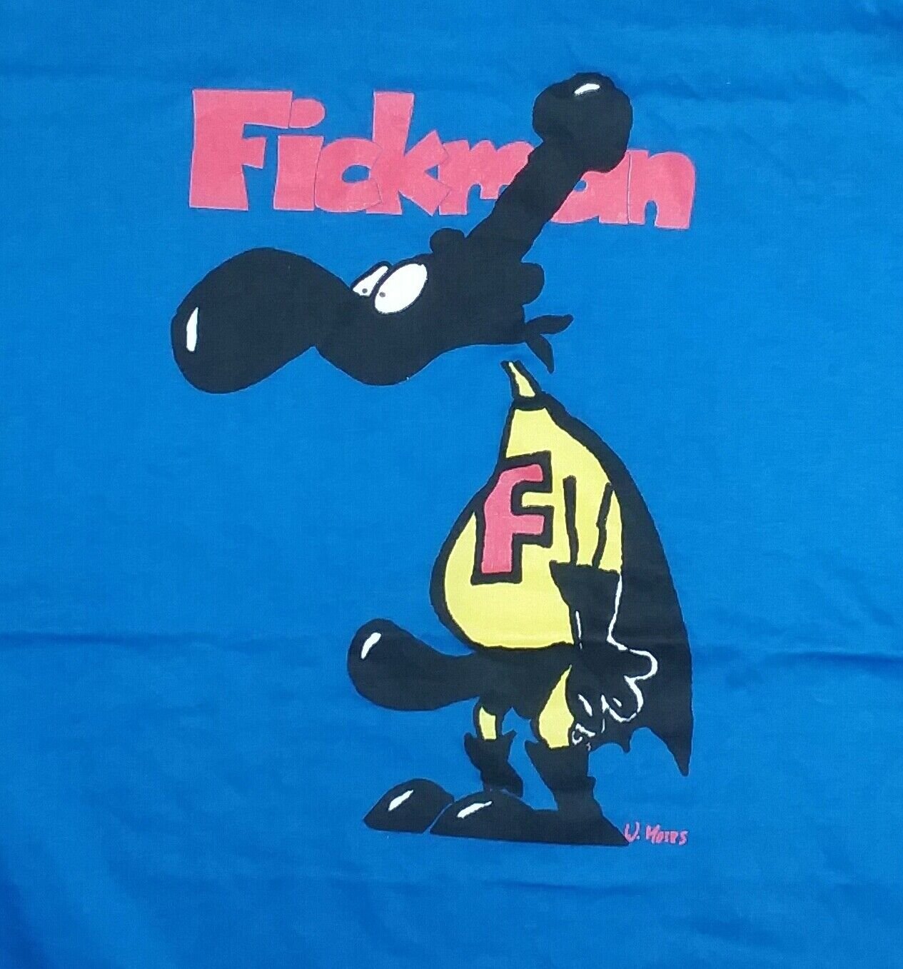 vintage weird funny strange super hero Fickman t shirt superman batman avengers