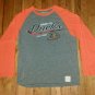 Anaheim Ducks Hockey Team vintage style jersey t shirt L cot/poly raglan