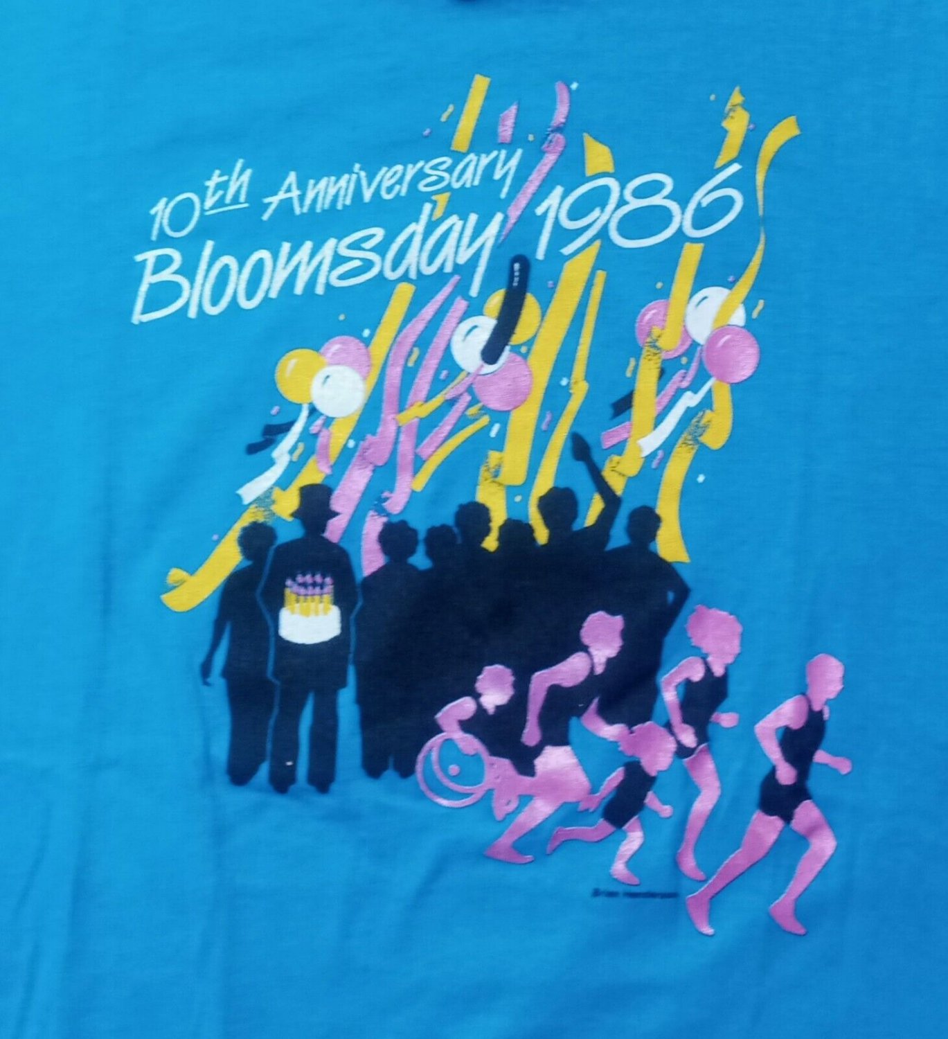 vintage 80s single stitch 1986 Bloomsday 10th Anniversary Party t shirt 50/50 M