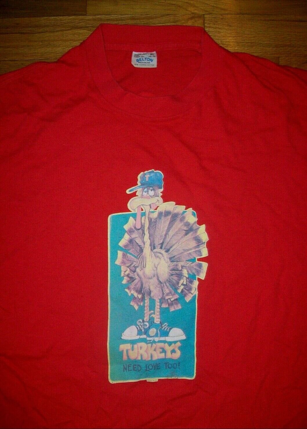 vintage single stitch Alaska Love Saskatoon Souvenir Turkey Local t shirt XL