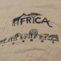 rare Ultimate Africa Elephant Map African flag t shirt L rhino lion zebra animal