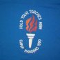 Vintage single stitch Girl Scouts America Torch Flame Profile t shirt L 50/50