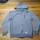Vintage Mini Skull Crossbones All Over Print Hoodie M goth metal rock motorcycle