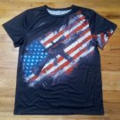 American Flag M16 Rifle 2nd Amendment t shirt L Texas