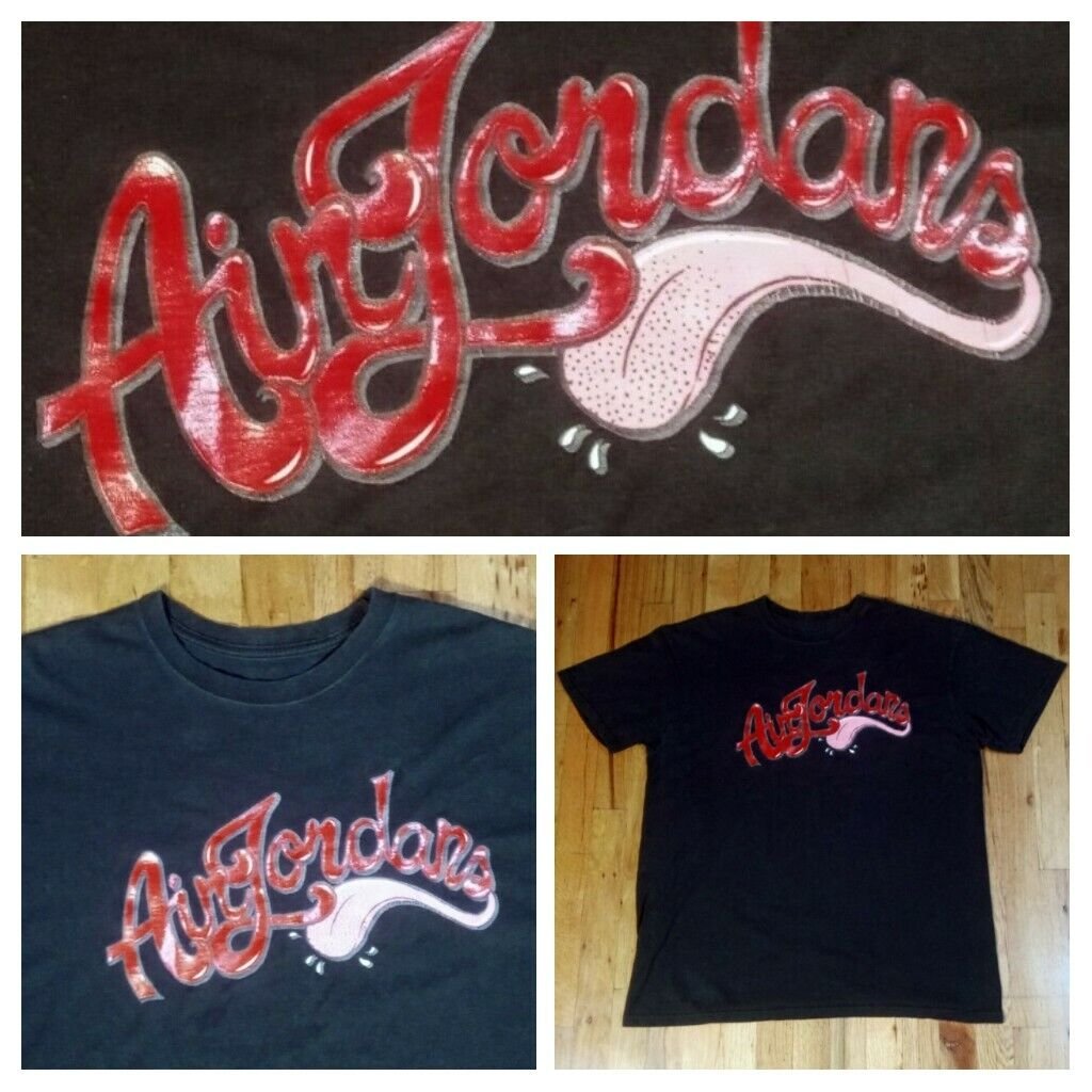 vintage Nike Michael Air Jordan Basketball Tongue Dunk t shirt XL Chicago bulls