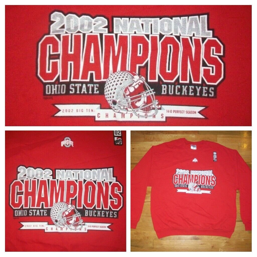 vintage Ohio State Buckeyes NCAA Football Champions Sweatshirt L 50/50 shirt