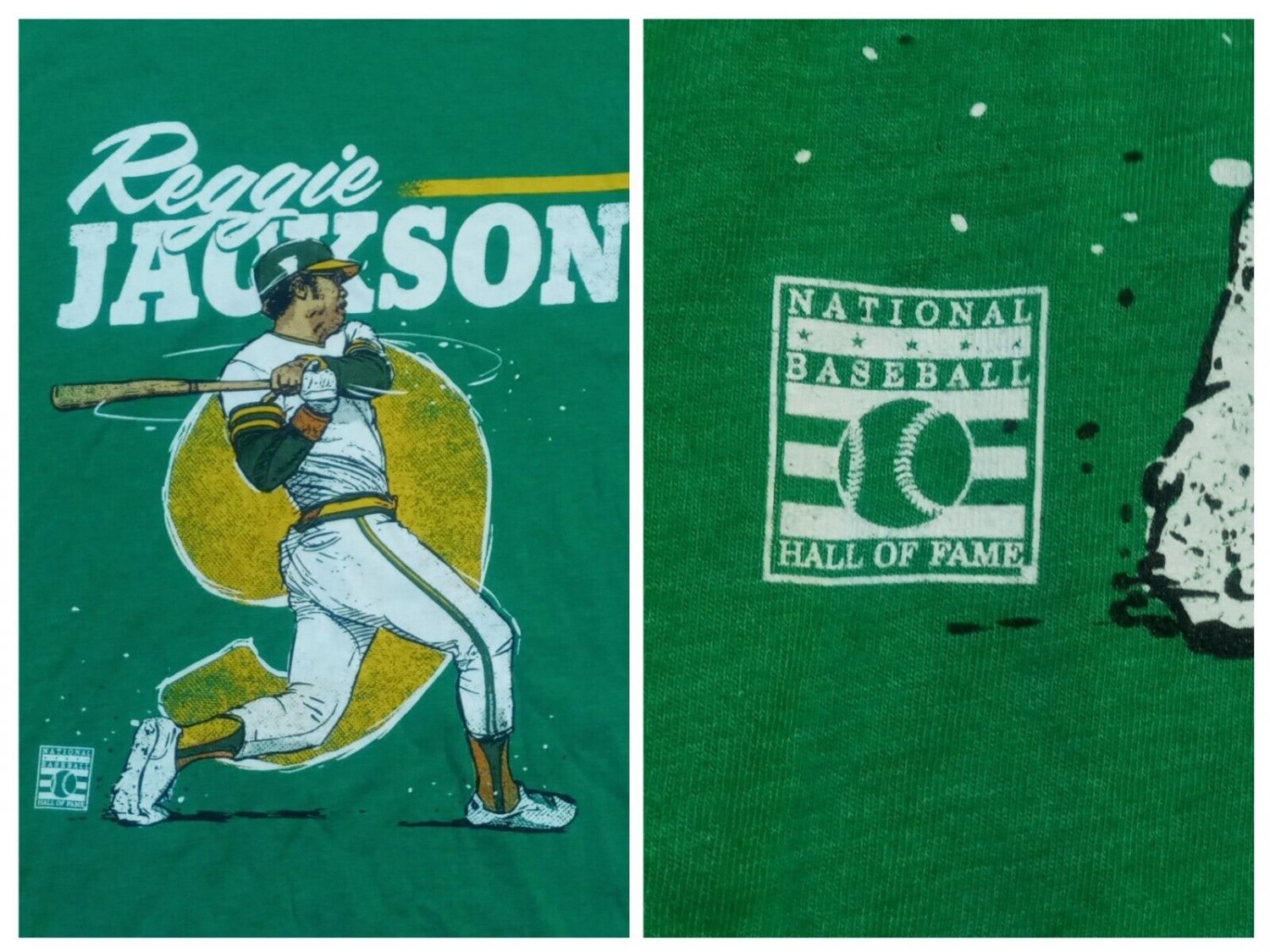 Oakland A's Reggie Jackson Baseball HOF t shirt nwot New York Yankees Mr October
