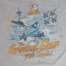 Blue Angels Greatest Show on Earth t-shirt 2XL USAF air force Navy military