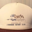 vintage 80s airfair show 84 Paine Field trucker cap hat military USAF Boeing