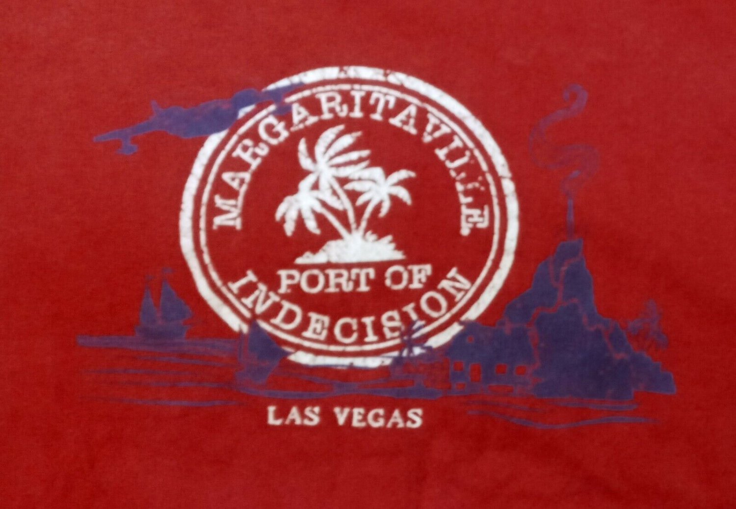 Jimmy Buffett Margaritaville Indecision Las Vegas t shirt M guitar tour
