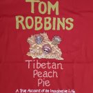 Tom Robbins Tibetan Peach Pie t-shirt red NEW NWT rare book promo XL