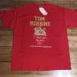 Tom Robbins Tibetan Peach Pie t-shirt red NEW NWT rare book promo XL