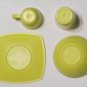 Step 2 Play Kitchen Salt & Pepper Shaker/ Grinder green bowl plate cups