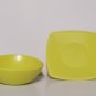 Step 2 Play Kitchen Salt & Pepper Shaker/ Grinder green bowl plate cups