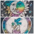vintage ying yang sun moon tie dye Mayan God vegetation guardian animal t-shirts