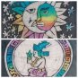 vintage ying yang sun moon tie dye Mayan God vegetation guardian animal t-shirts