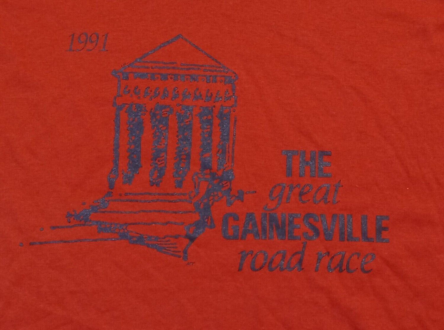 vintage single stitch adidas Gainesville Florida road race t shirt L 50/50