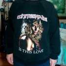 vintage Whitesnake Concert Tour rare SWEATSHIRT L shirt metal blues guitar rock