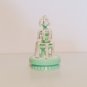 vintage Boley Frozen blue water fountain with snow white bush Polly Pocket Size